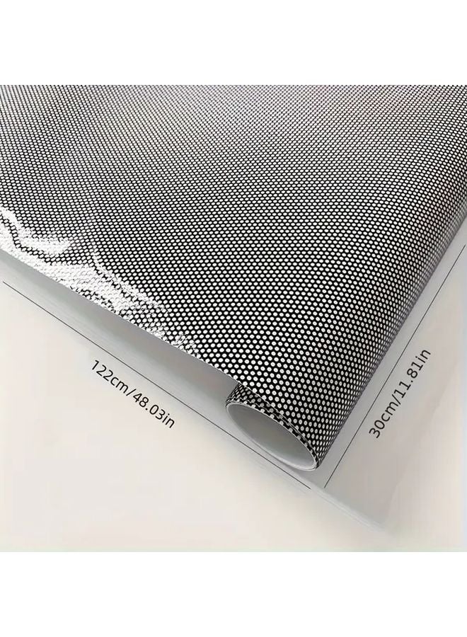 One Way Transparent Car Light Grid Sticker 11 81x48 03 Inch Durable Adhesive Geometric Pattern - Image 3